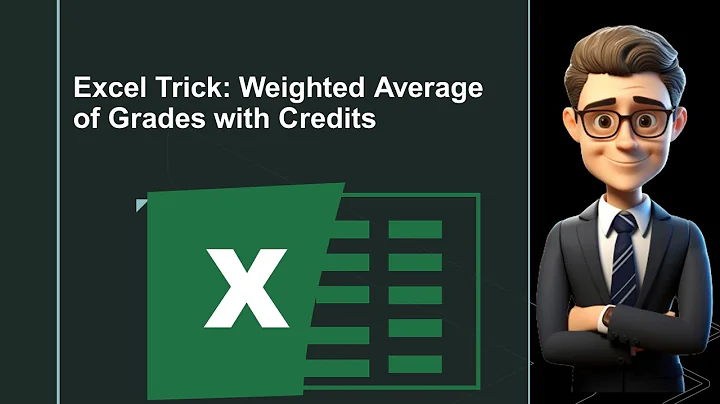 Excel Trick: Weighted Average of Grades with Credits