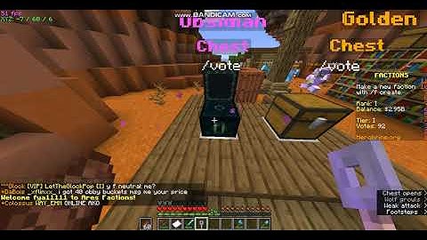 Opening first Obsidian key in HEROBRINE.org Factions Ares #shorts