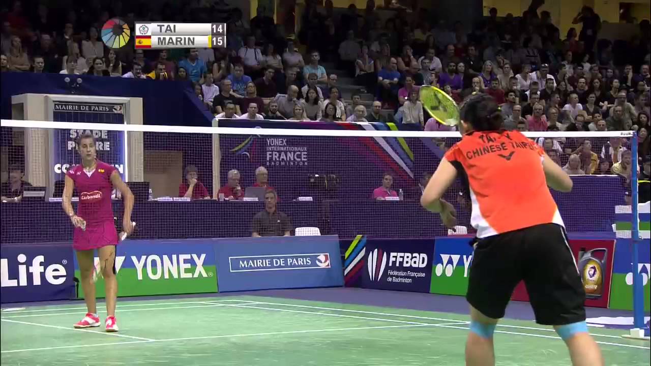 Yonex French Open 2015 Badminton SF M1WS Tai Tzu Ying vs Carolina