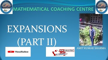 ICSE CLASS 9/ MATHS / EXPANSIONS/(Part 2)