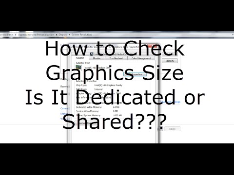 GPU Size - Check Graphics Available Memory - Two Methods