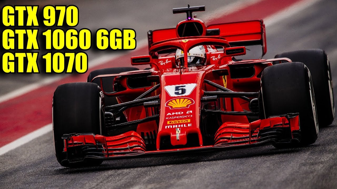 F1 2018 GTX 970 - GTX 1060 - GTX 1070 | 1080p & 1440p | FRAME-RATE TEST COMPARISON