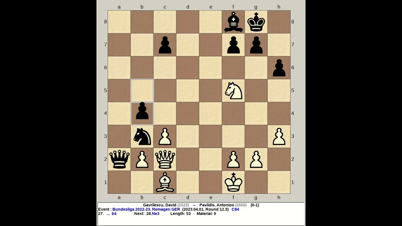 Pavlidis, Antonios (2566) -- Horvath, Dominik (2540), German Chess