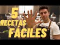 5 RECETAS FÁCILES Y RÁPIDAS. MUY ECONÓMICAS. COCINA DE MANERA EFICIENTE.