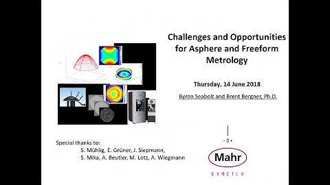 Challenges and Opportunities in Asphere and Freeform Metrology 6 14 18