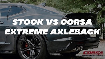Corsa Variable Axleback vs Stock NPP - 2019 Camaro SS 1LE