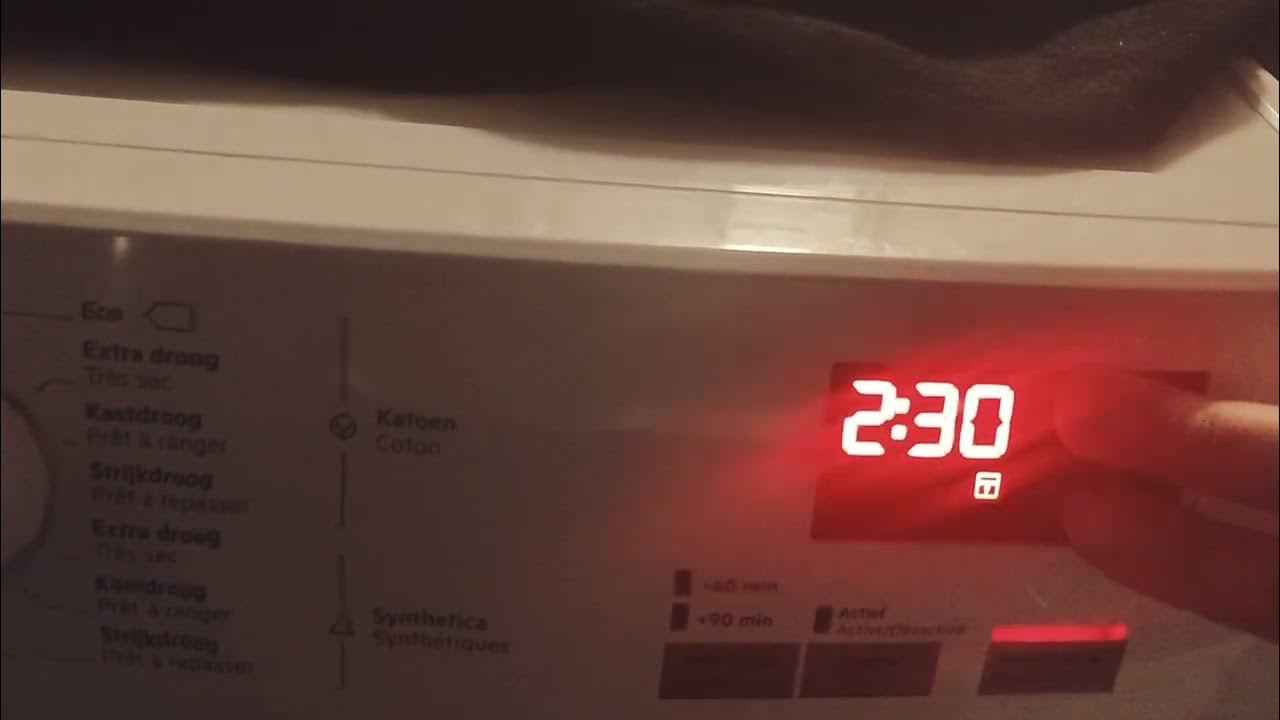 How to unlock and to lock a child lock in AEG 7000series dryer YouTube