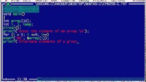 C Program to Print the Alternate Elements in an Array