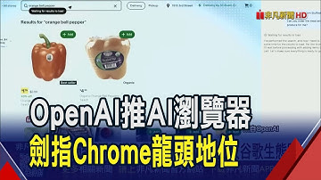 OpenAI推AI瀏覽器"Atlas"...整合ChatGPT功能."代理模式"還能買機票 劍指谷歌Chrome龍頭地位｜非凡財經新聞｜20251022