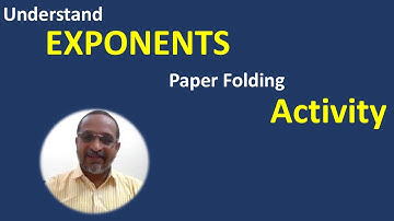 Understand Exponents - A Simple Paper Folding Activity