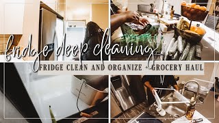 (NEW) 2022 FRIDGE DEEP CLEANING AND ORGANIZING + GROCERY HAUL | CLEANING MOTIVATION | FAITH MATINI