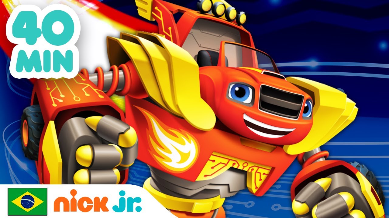 Blaze e os Monster Machines, 40 MINUTOS do Robô Blaze ao resgate!