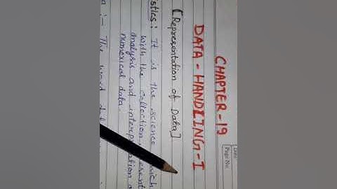 Class 6 : Maths Unit 19 (Data Handling) Exercise 19.1 (Representation of Data)