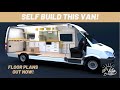 Camper Van Blue Prints | For DIY Van Builds | Lay out By Van Life Builds | Mercedes Sprinter 170