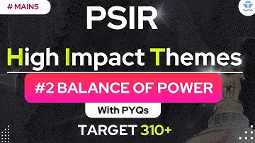 #2 Balance of Power | PSIR HIT Series ( High Impact Themes ) for UPSC Mains UPSC PSIR Optional #upsc