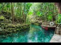 Подземная река в парке Xcaret, Mexico.