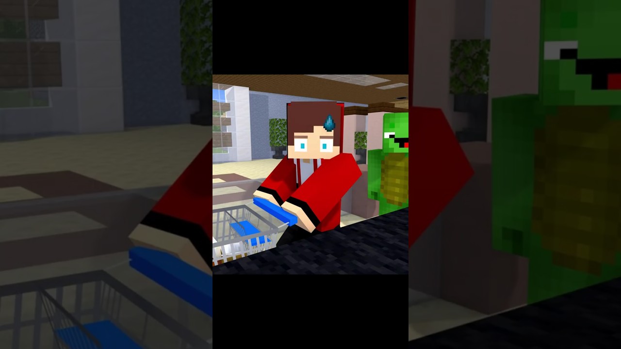JJ and Mikey in the Shop - Maizen Minecraft Animation