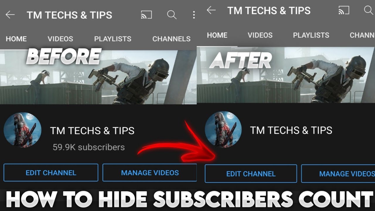HOW TO HIDE SUBSCRIBERS COUNT IN YOUTUBE | HIDE SUBSCRIBERS | OPTION TO ...
