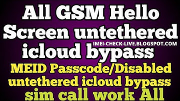 icloud bypass sim call work on-off Fixed All GSM iPhone 7 Plus untethered devices untethered bypass