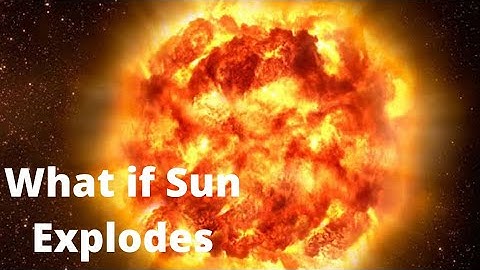 The view from Earth if Sun Explodes (Supernova)