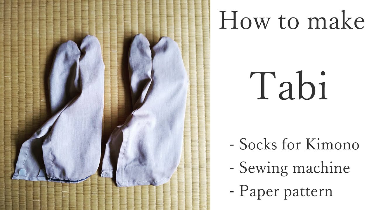 How to make Tabi (socks for kimono) 