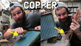 MORE COPPER !! CLEANING ALUMINUM COPPER RADIATOR'S