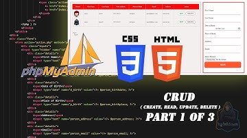 How to Create simple CRUD (Create, Read, Update, Delete) with HTML, CSS & PHP. For Beginners Part 1