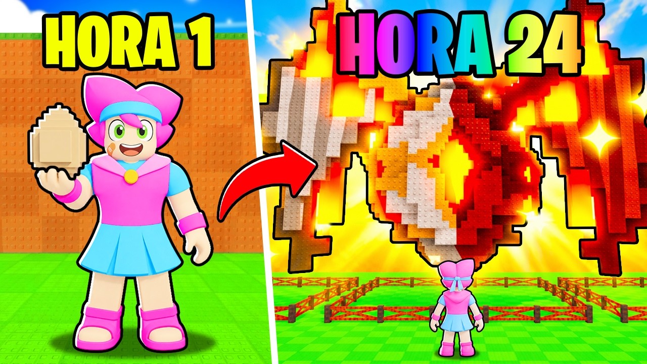 Jugué ROBA UN HUEVO desde CERO por 24 HORAS en Roblox! (COMPLETO)