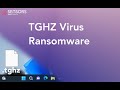 Tghz virus tghz files  remove  decrypt guide working