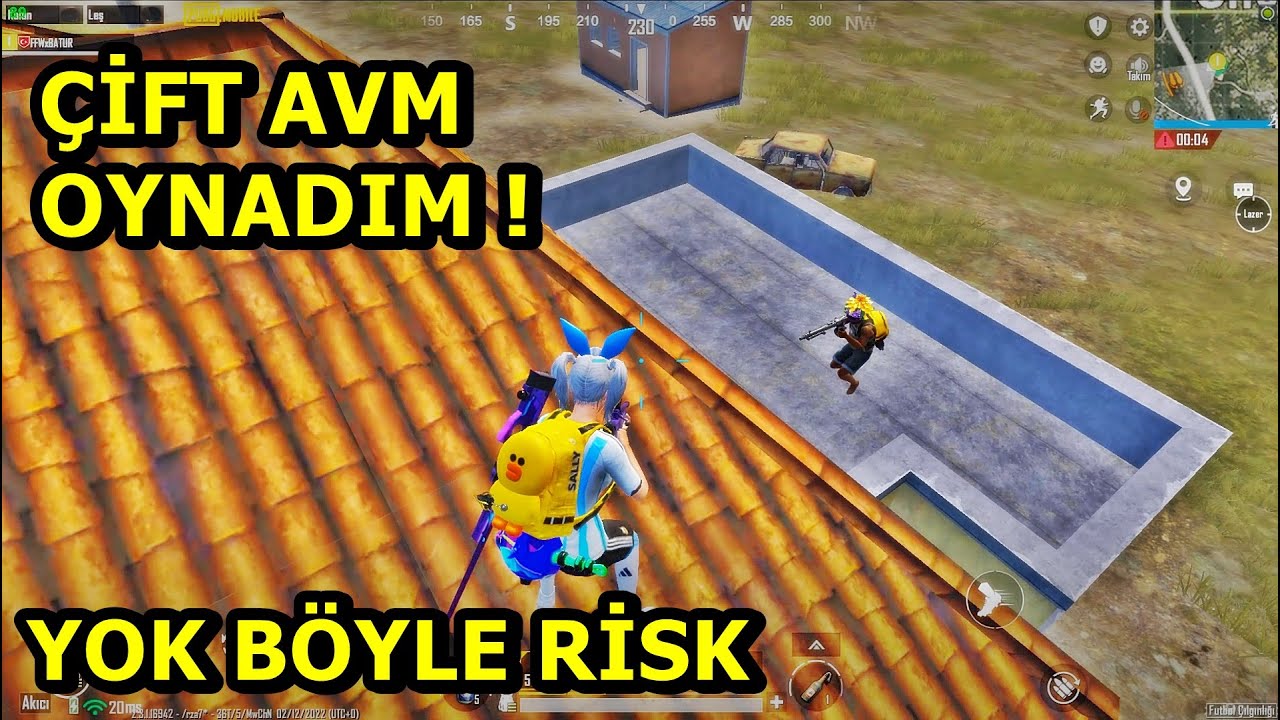 ÇİFT AVM OYNADIM YOK BÖYLE RİSK ! ONE MAN SQUAD PUBG MOBİLE