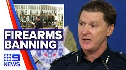 Coronavirus: Temporary ban on firearms and ammunition in Victoria | Nine News Australia