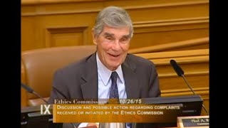 October 2015 Regular Ethics Commission Meeting