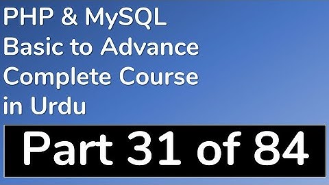 31 How to use Static Variables in PHP - PHP & MySQL Tutorial in Urdu (Basic to Advance)