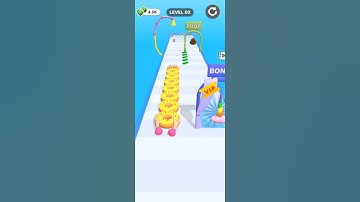 Bakery Stack Run 🍩🍩Gaming Video #viral #shorts 😍