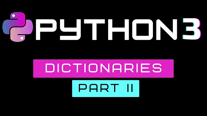 Python Dictionary - Part II (Update, copy, check the key,for loop, items, values, nested)