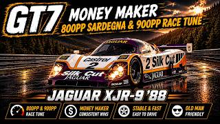 GT7 Money Maker | Jaguar XJR-9 '88 Gr1 | 800PP Sardegna &amp; 900PP Tune (Update 1.70)
