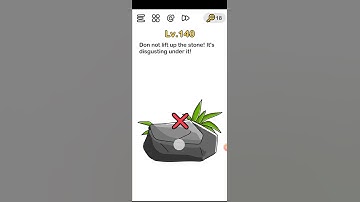 Brain out level 140 Don not lift up the stone! It
