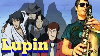 Video thumbnail of "Lupin 3 - sigla - sax #lupin #lupinsax #kenzosax"