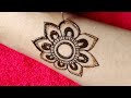 Flower tutorial very simple and unique flower mehndi henna tutorial for beginners shorts short