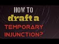 FORMAT OF TEMPORARY INJUNCTION ||LEGALDRAFTING || LAW