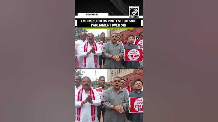 “Vote chori band kro…” TMC MPs holds protest outside Parliament over SIR of voter list in Bihar