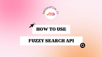 Fuzzy Search API with Backendflow (ft. FlutterFlow)