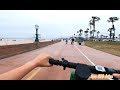 Riding a Scooter HD POV on Mission Beach-Pacific Beach Boardwalk!
