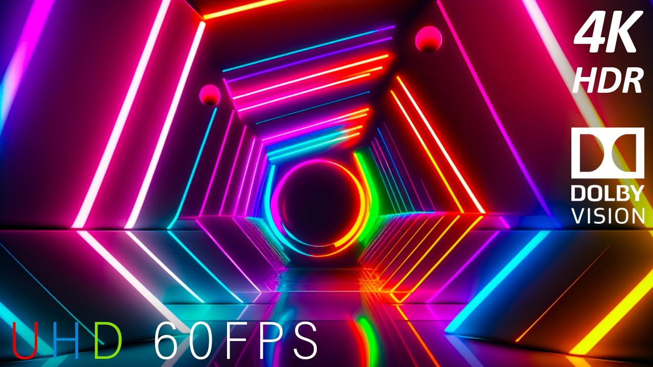 4k 60fps Neon Art Hdr Dolby Vision Youtube