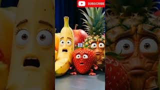 Apple Got Angry! 😡 Orange Is Terrified 🍊😂 #Shorts #ai #funny