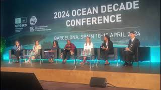 Lysa Wini at the Ocean Decade Conference @ session on 'How can a Healthy Ocean Improve Human Healt