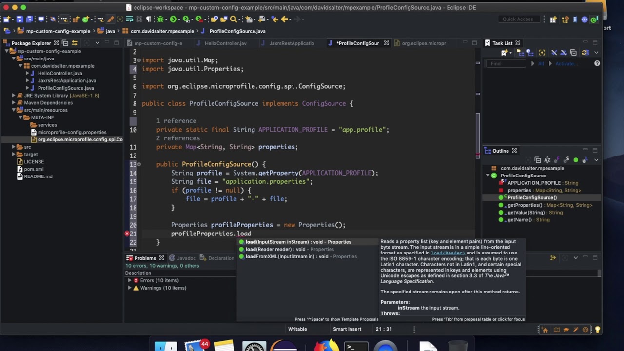 MicroProfile Custom Configuration Sources