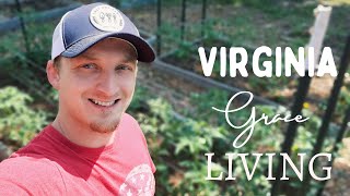 1/4 Acre Virginia Homestead Tour and Agrothrive Giveaway! Mini Farm- Meat Rabbits, Chickens & Garden