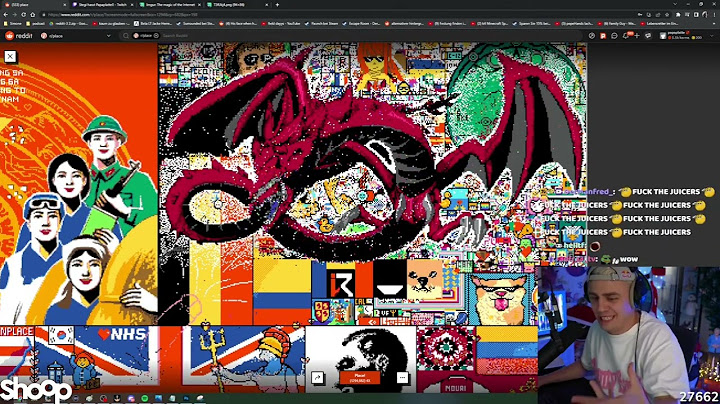 xQc Vs. Papaplatte in r/place