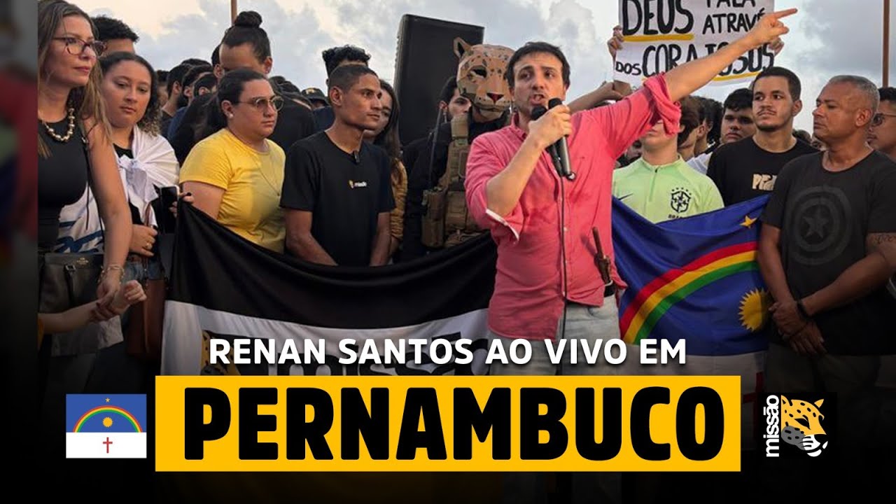 Renan santos visita pernambuco e debate cenário político em evento transmitido ao vivo